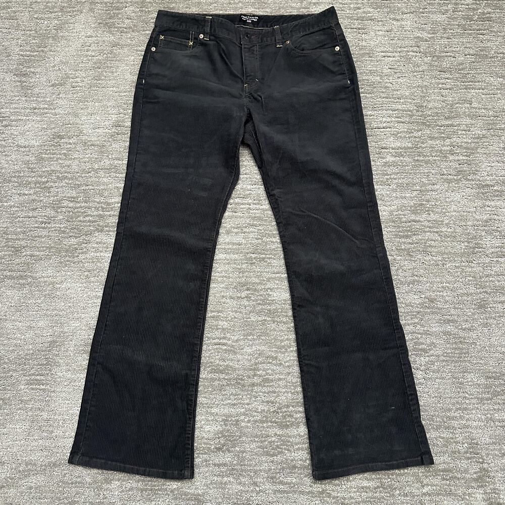 Polo Ralph Lauren Pants Womens 12x32 Gray Corduroy Preppy Y2K Polo Jeans Co